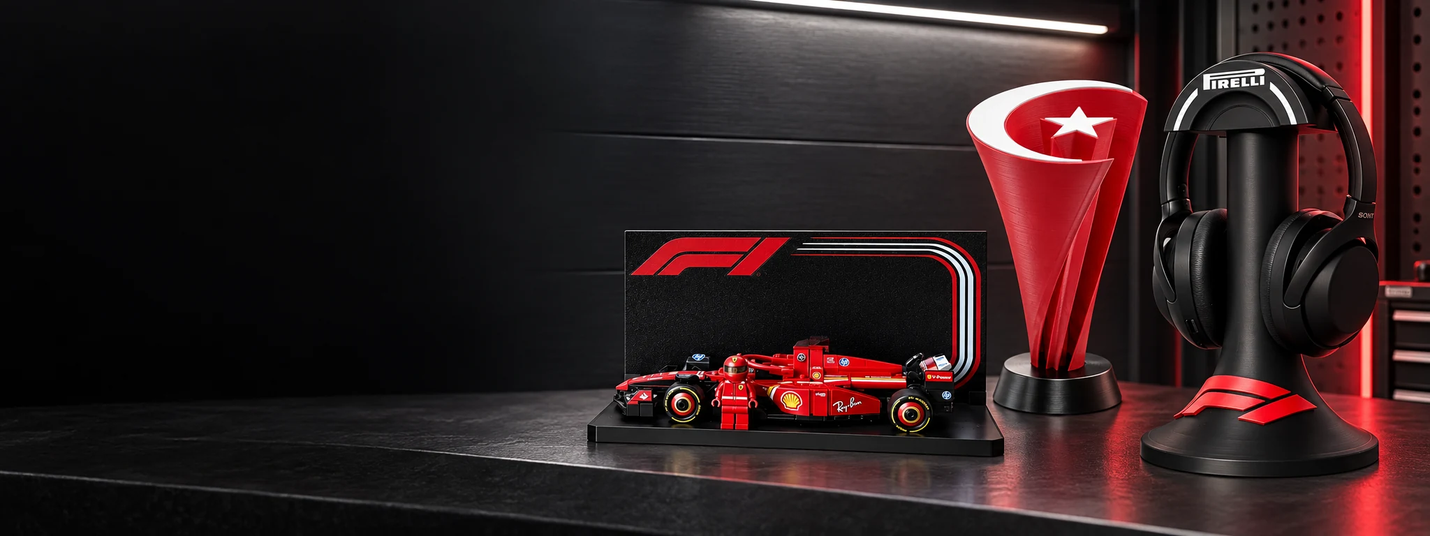 F1 İstanbul Park Kupası, F1 kulaklık standı ve F1 Lego Speed Champions sergileme standı.